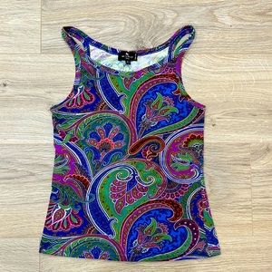 ETRO WOMEN TANK TOP SIZE 42 WHICH IS 0 USED.